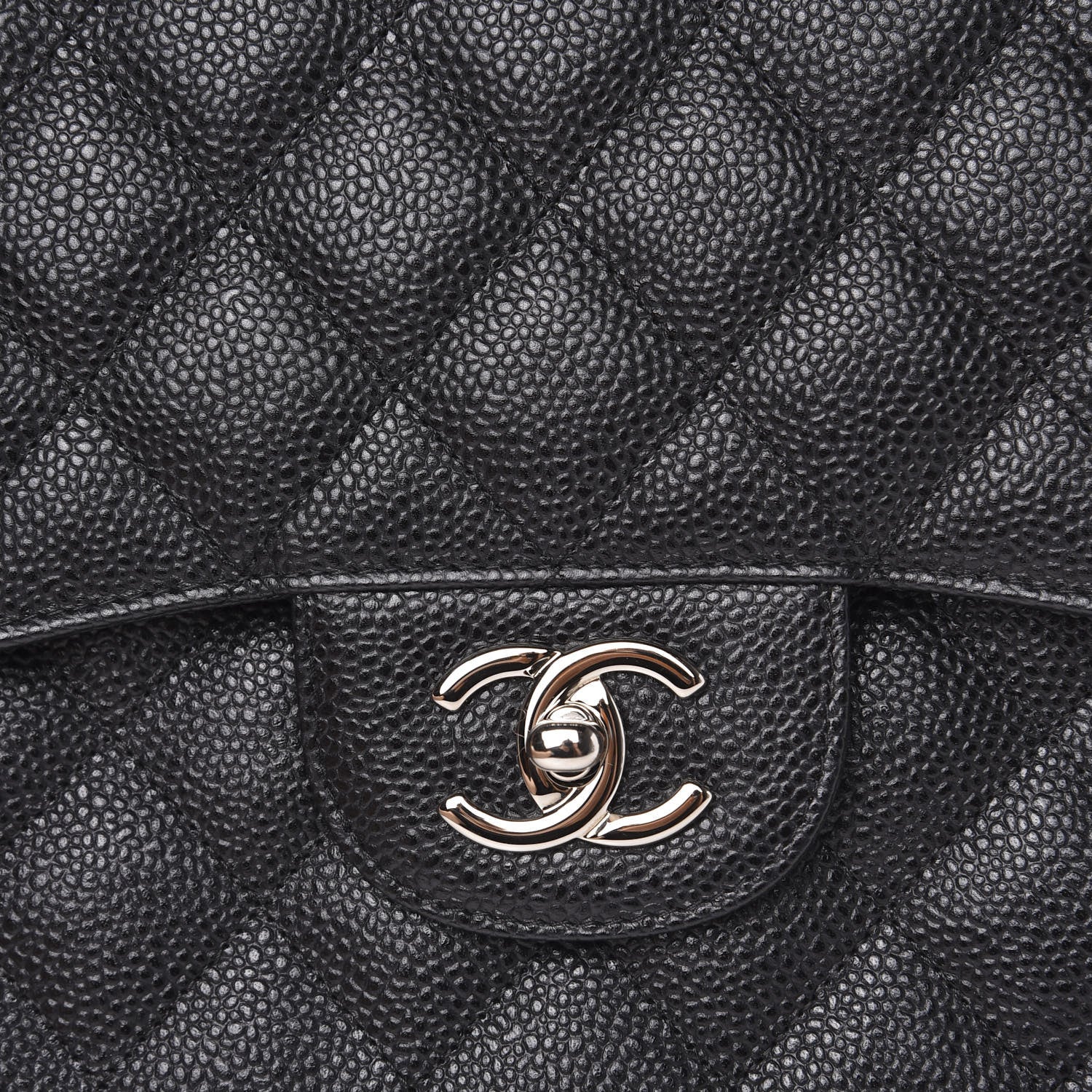 Chanel Caviar Quilted Jumbo Double Flap Black 7 of 9