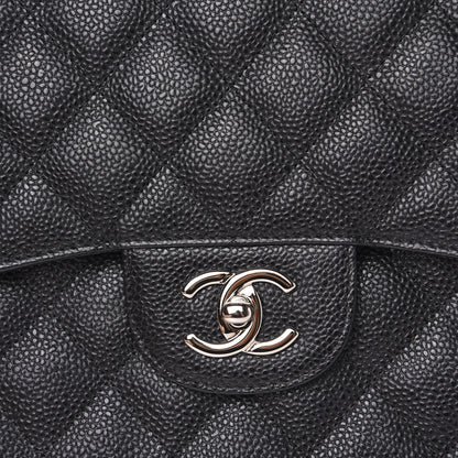 Chanel Caviar Quilted Jumbo Double Flap Black 7 of 9