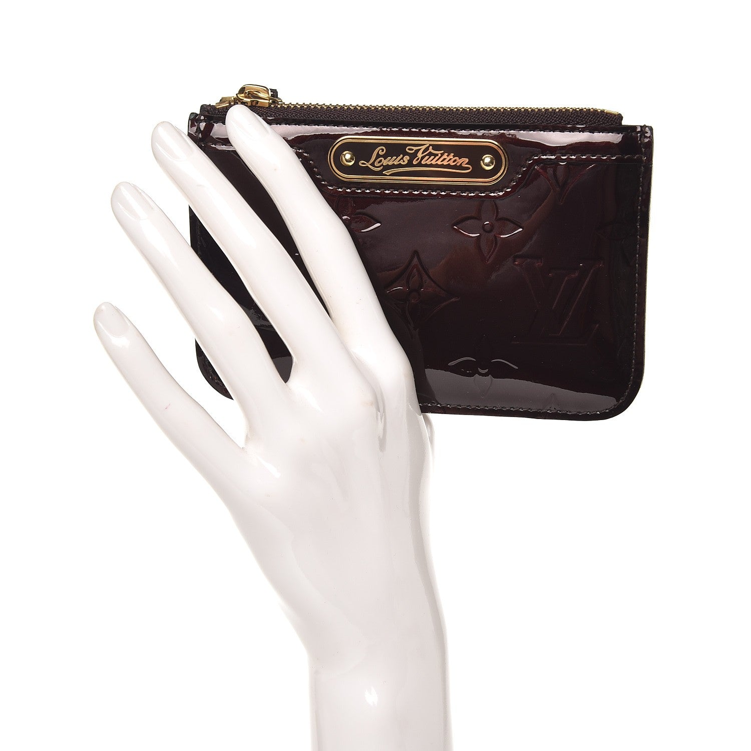 Louis Vuitton Vernis Key Pouch Amarante 2 of 7