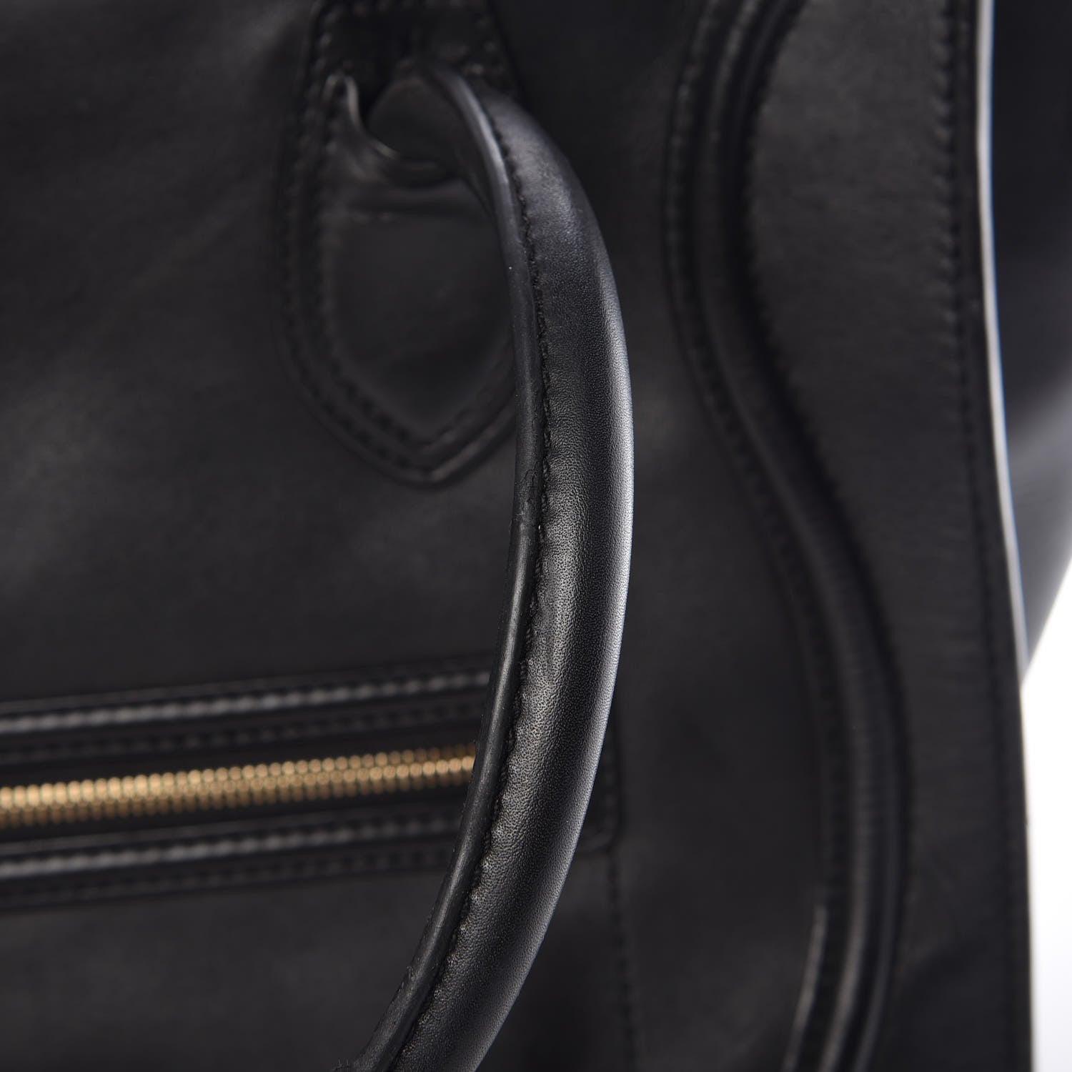 Celine Smooth Calfskin Mini Luggage Black 10 of 11