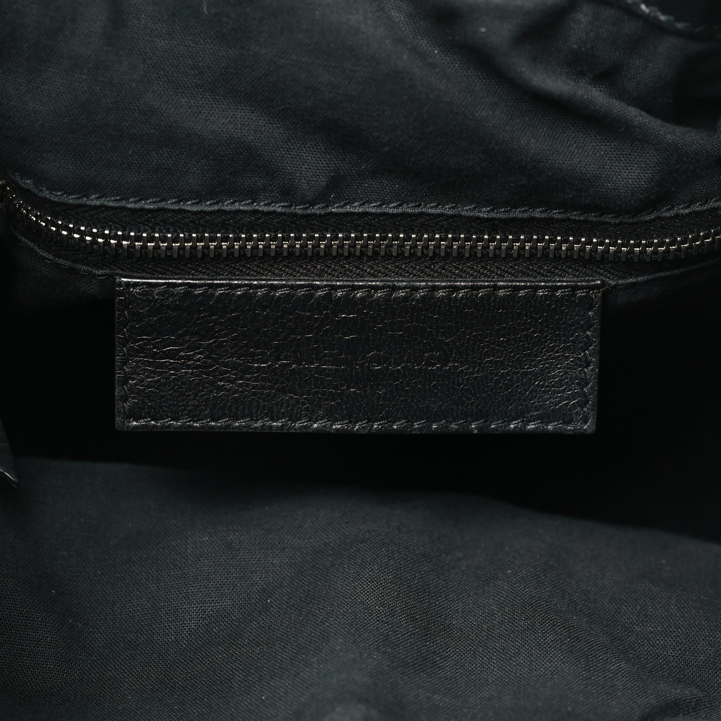 Matte Goatskin Rubber Covered Classic Hardware Mini Pompon Black