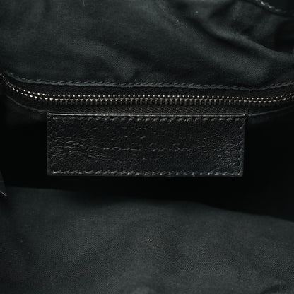 Balenciaga Matte Goatskin Rubber Covered Classic Hardware Mini Pompon Black 7 of 12