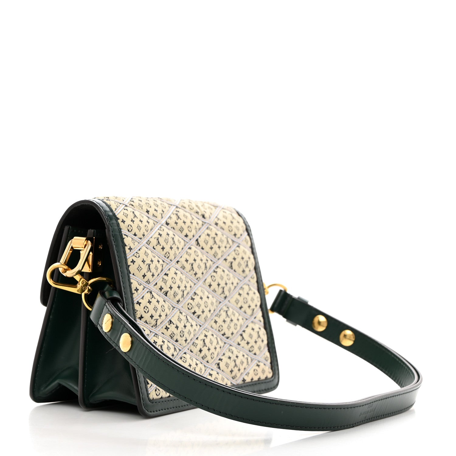 Louis Vuitton Denim Printed Monogram Dauphine Mini 2 of 10