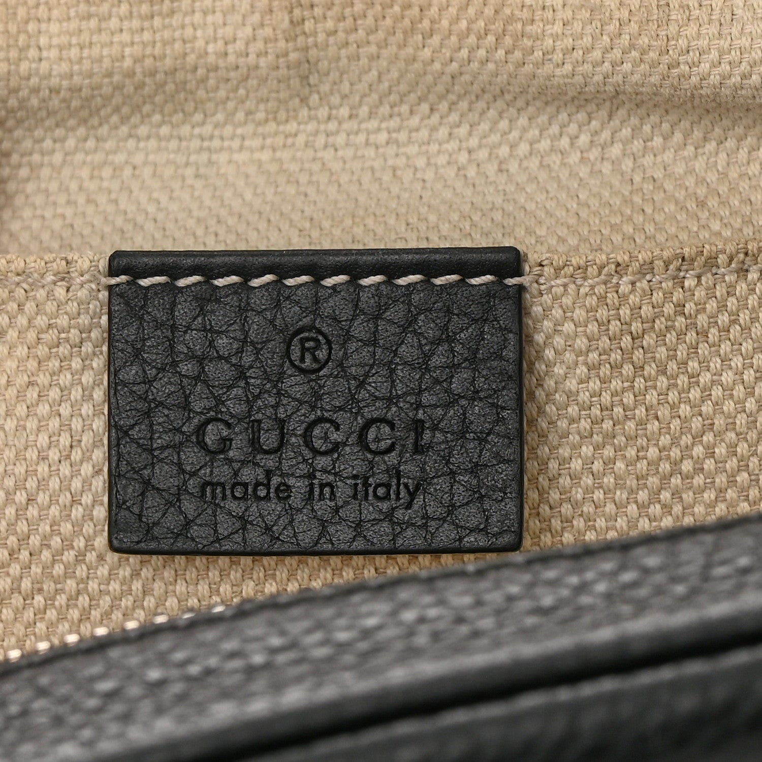 Gucci Pebbled Calfskin Small Soho Disco Bag Black 6 of 15