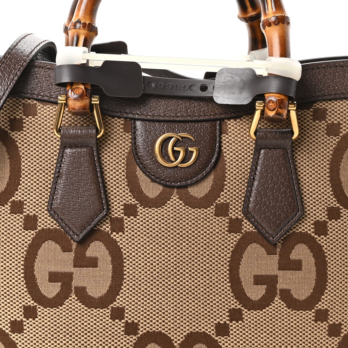 Monogram Jumbo GG Textured Dollar Calfskin Small Diana Tote Bag Camel Ebony New Acero Pomegranate Red Camel Ebony New Acero Pomegranate Red