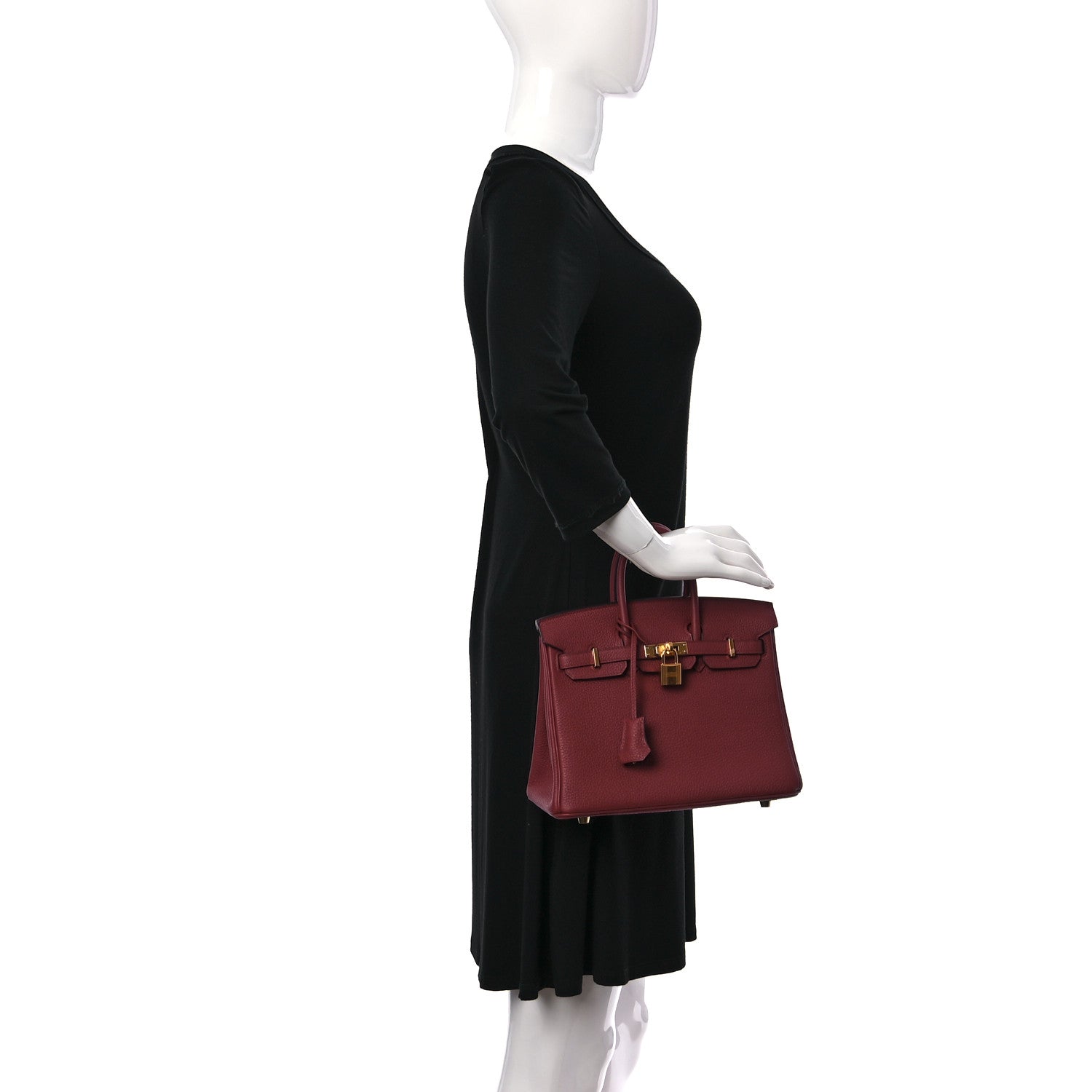 Hermes Togo Birkin 25 Rouge Grenat 2 of 9