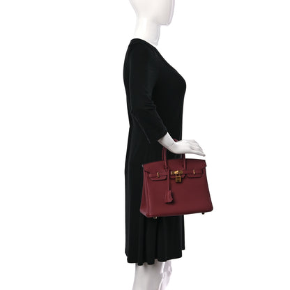 Hermes Togo Birkin 25 Rouge Grenat 2 of 9