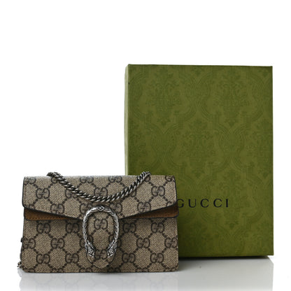 Gucci GG Supreme Monogram Super Mini Dionysus Shoulder Bag Taupe 13 of 13