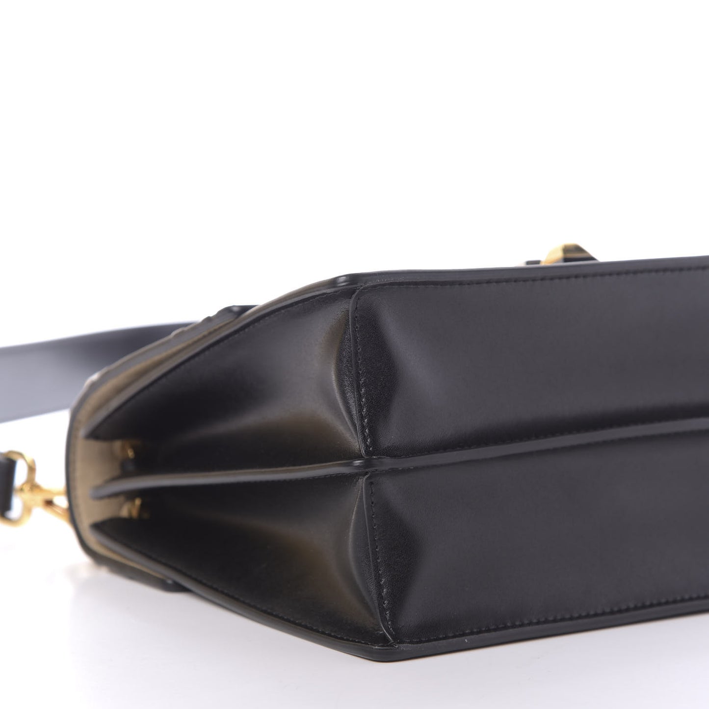 Vitello Liberty Bi-Color FF 1974 Embossed Kan I Shoulder Bag Black Maya