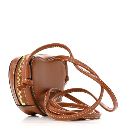 Celine Box Calfskin Micro Heart Crossbody Bag Camel 2 of 10