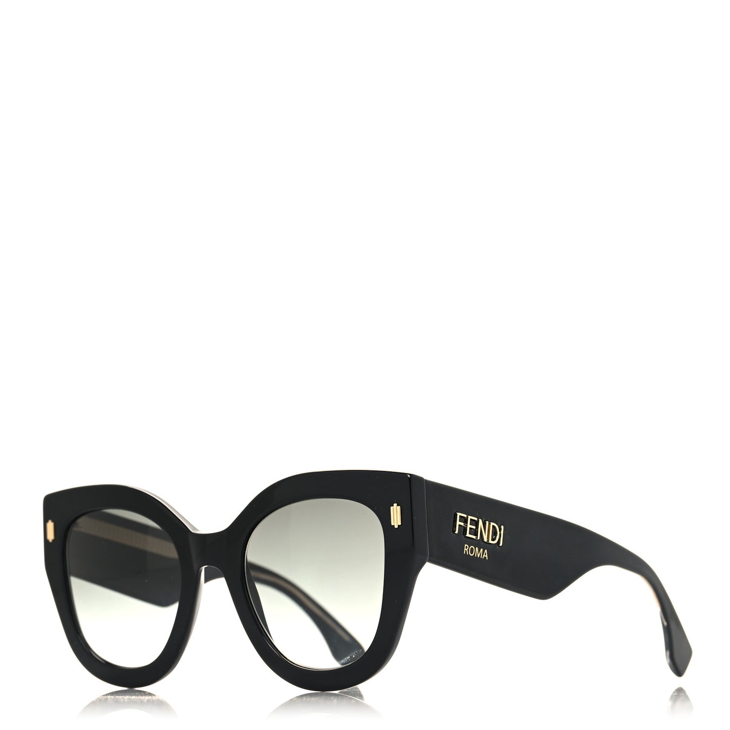 Acetate Cat Eye Sunglasses FF0435/S Black