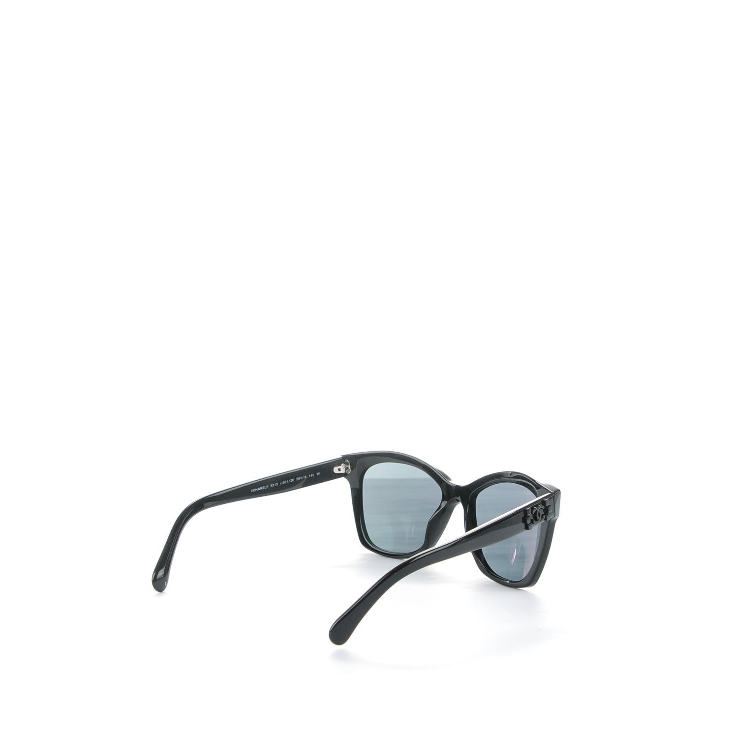 Chanel CC Butterfly Signature Sunglasses 5313 Black 3 of 4
