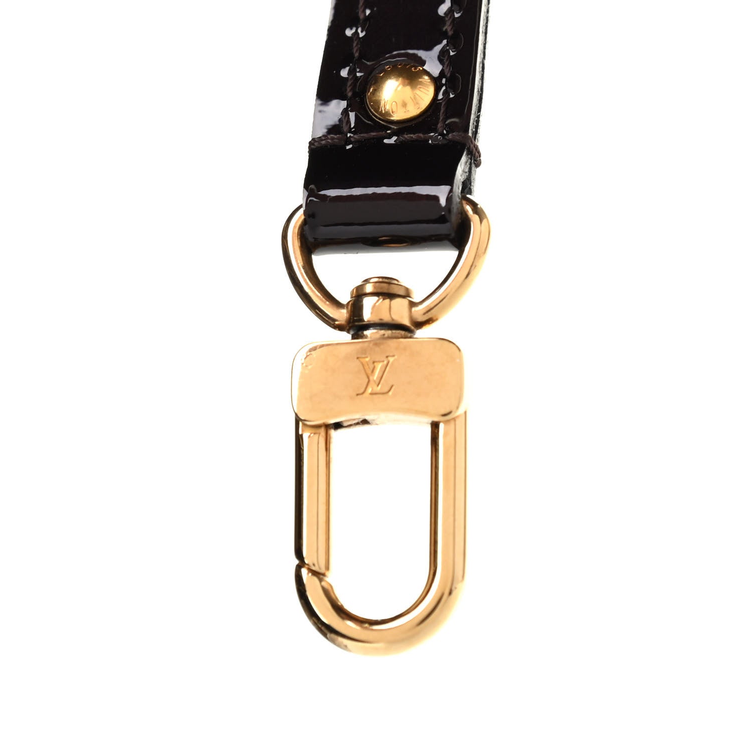 Louis Vuitton Vernis Alma BB Shoulder Strap Terre D'Ombre 3 of 3