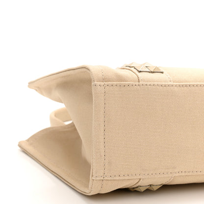 Marc Jacobs Cotton Canvas Mini The Stud Tote Bag Beige 9 of 10