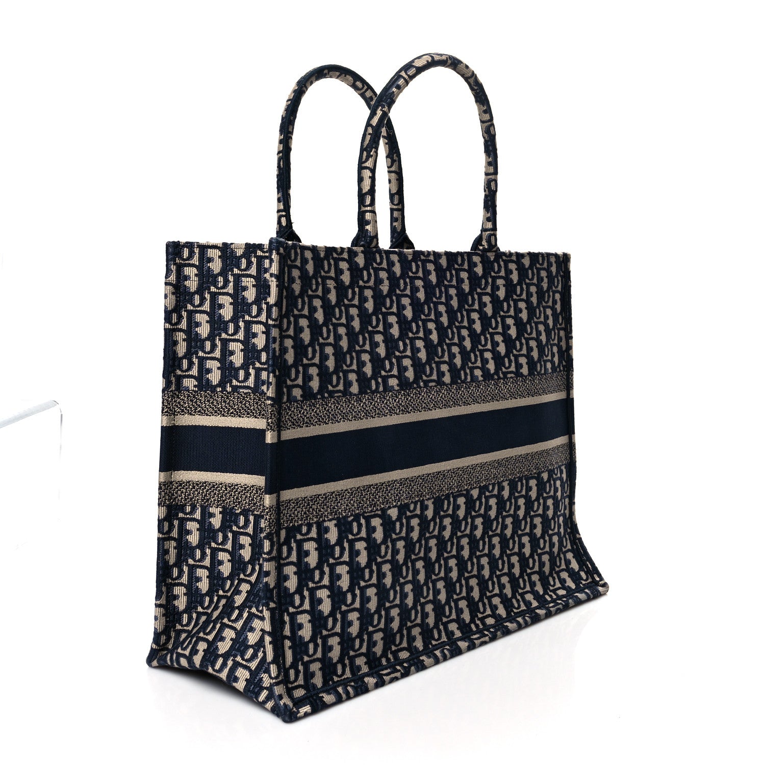Christian Dior Oblique Book Tote Blue Multicolor 3 of 12