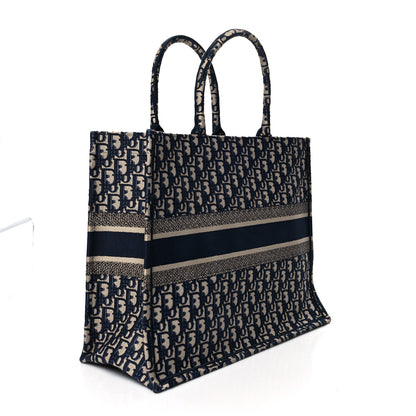 Christian Dior Oblique Book Tote Blue Multicolor 3 of 12