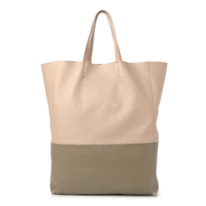 Celine Lambskin Small Vertical Bi-Cabas Nude Taupe 1 of 17
