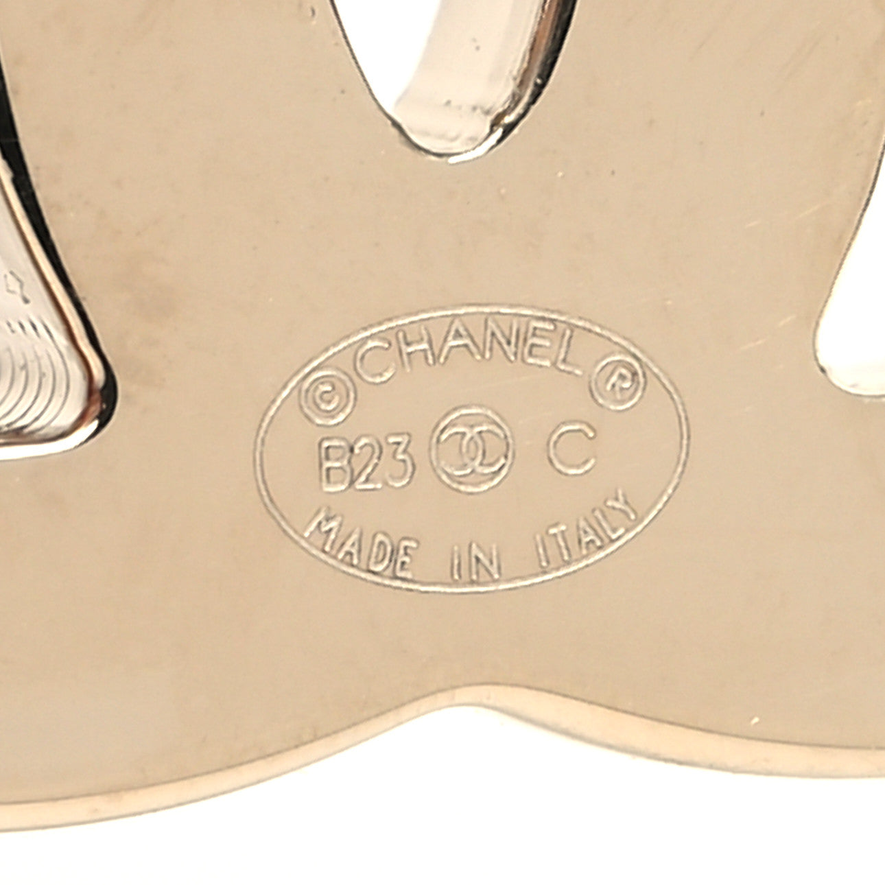 Chanel Enamel CC Earrings Gold Black White 4 of 4