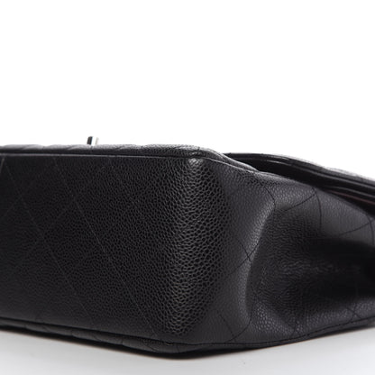 Chanel Caviar Quilted Jumbo Double Flap Black 7 of 11
