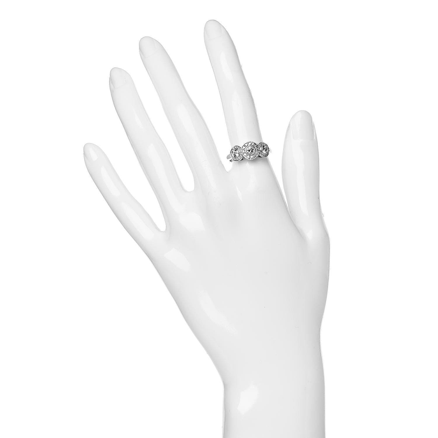 Tiffany Platinum Diamond Circlet Ring 53 6.25 2 of 5
