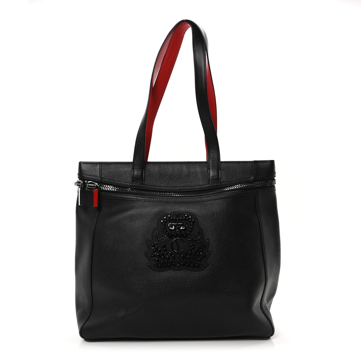 Empire Calfskin Studded Cabado Backpack Tote Black