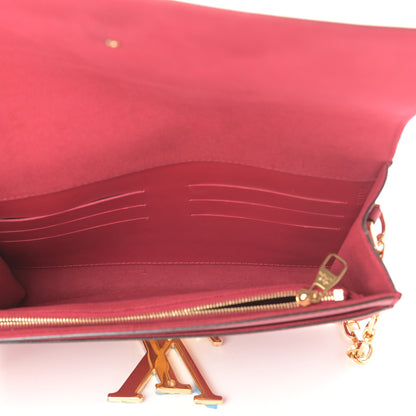 Louis Vuitton Calfskin Chain Louise GM Framboise 5 of 9