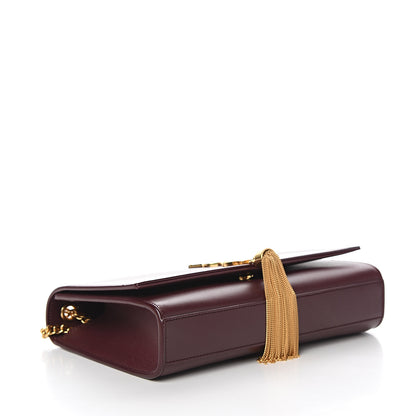 Saint Laurent Smooth Calfskin Medium Classic Monogram Kate Tassel Satchel Rouge Legion 3 of 9