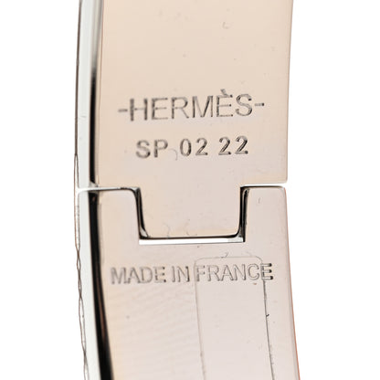 Hermes Enamel Narrow Clic Clac H Bracelet PM White 4 of 5