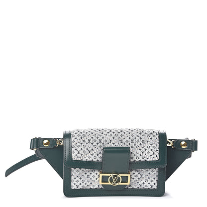 Louis Vuitton Denim Printed Monogram Dauphine Mini Bumbag 1 of 9
