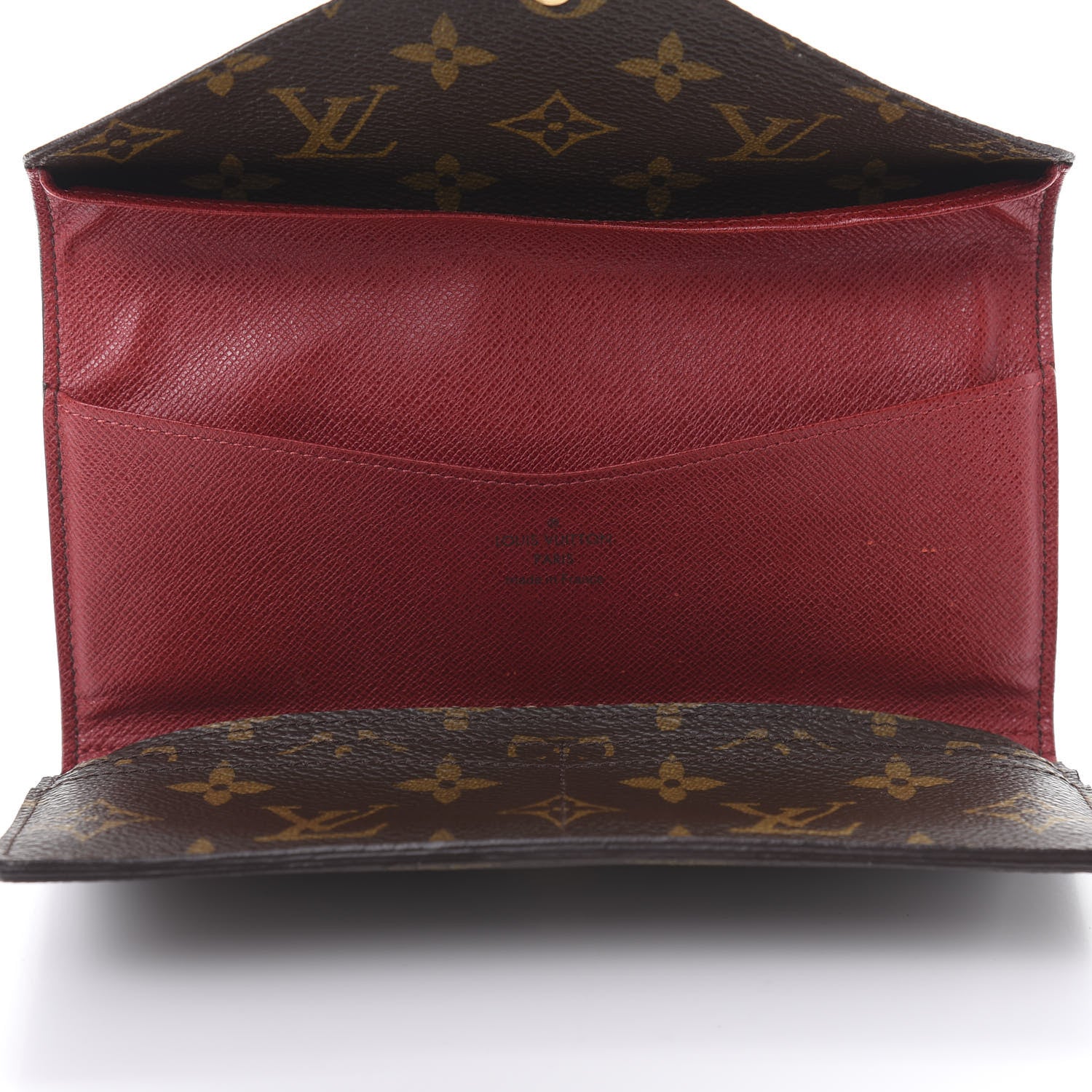 Louis Vuitton Monogram Josephine Wallet Red 5 of 13