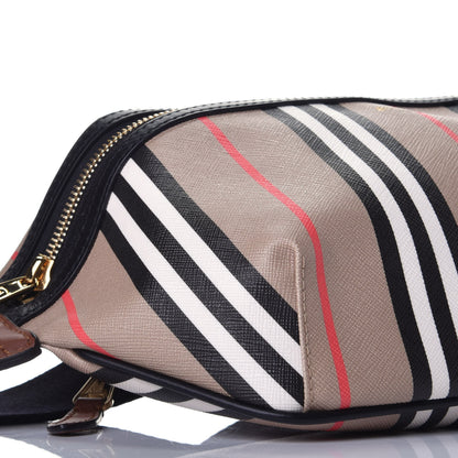 Burberry E-Canvas Icon Stripe Sonny Bum Bag Archive Beige 7 of 8