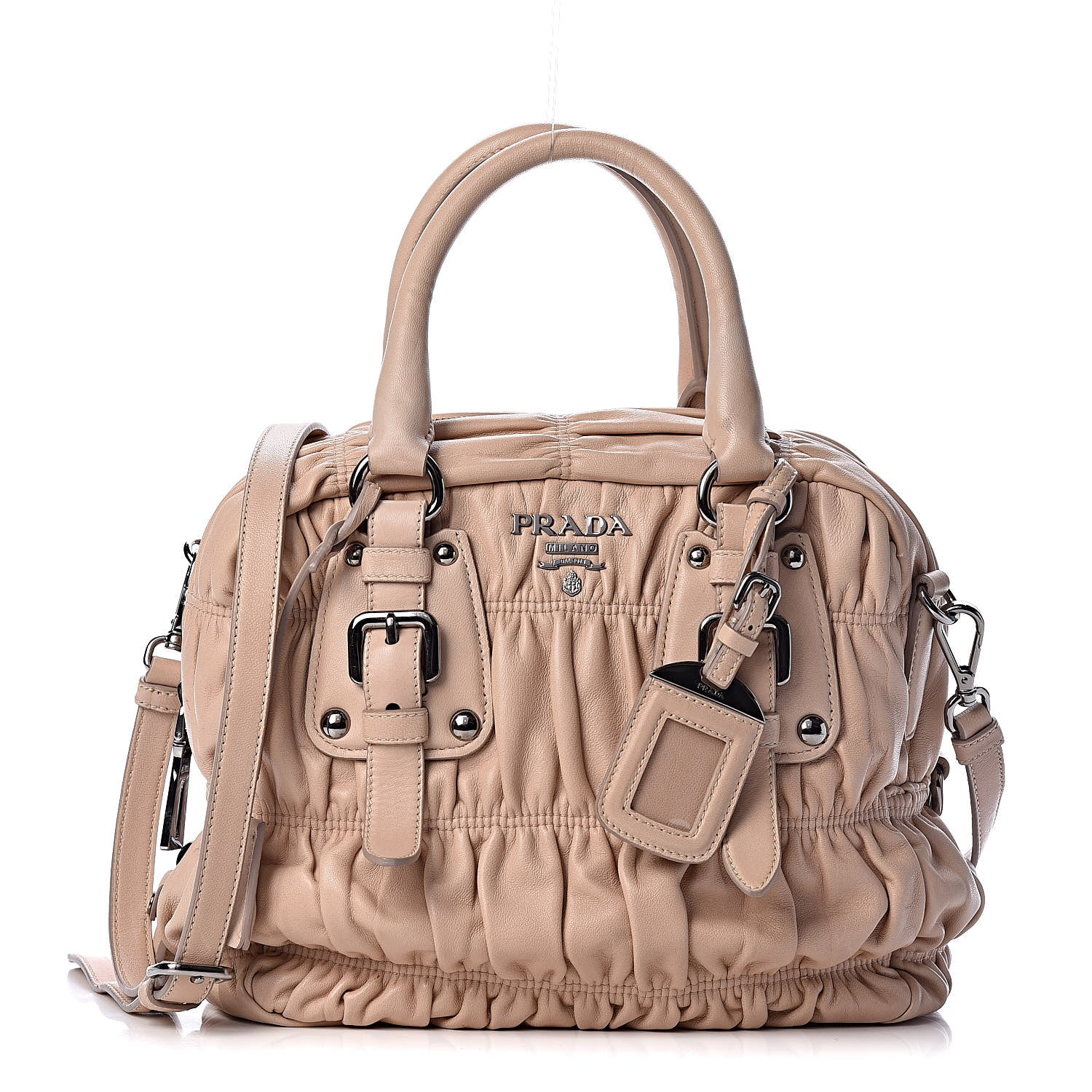 Prada Nappa Gaufre Dome Satchel Cipria 1 of 13