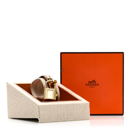 Hermes Stainless Steel Epsom 20mm Kelly Cadena Quartz Watch Gold 4 of 4