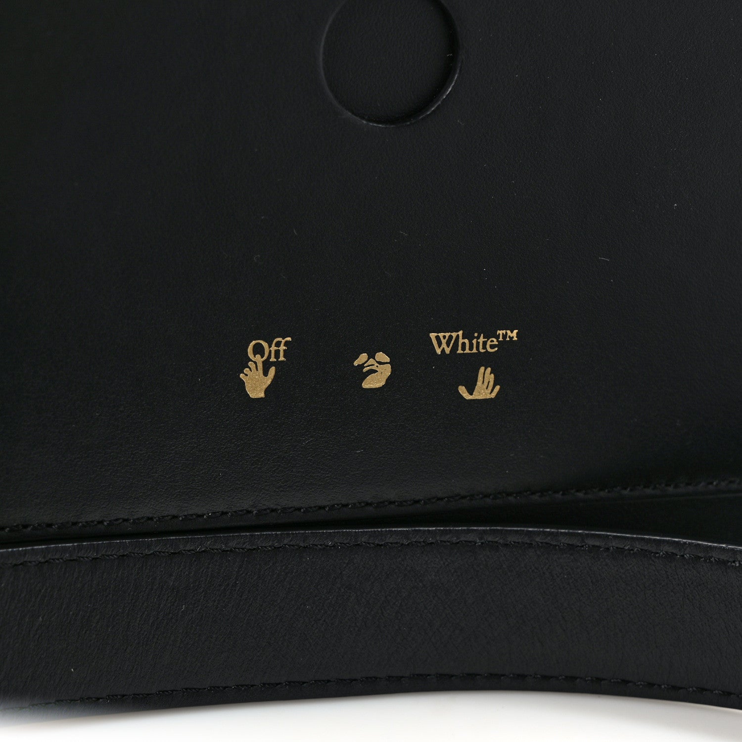 Off-White Calfskin 3D Nail Logo Shoulder Bag Black 10 of 14