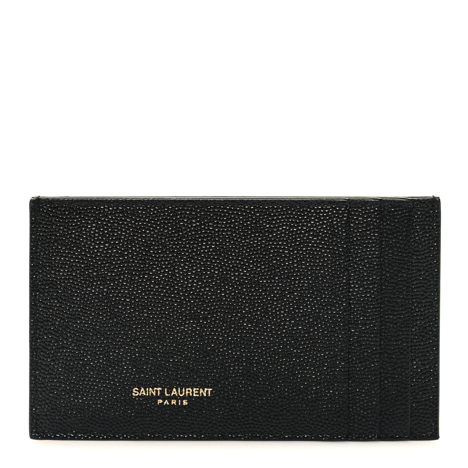 Saint Laurent Grain de Poudre 5 Fragments Card Holder Black 1 of 7