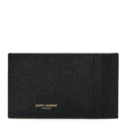 Saint Laurent Grain de Poudre 5 Fragments Card Holder Black 1 of 7