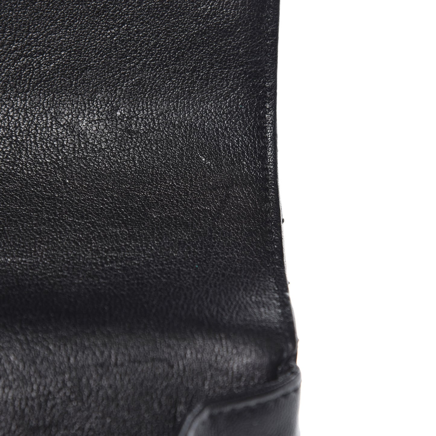 Sheepskin Matelasse Chevron Monogram Medium College Bag Black
