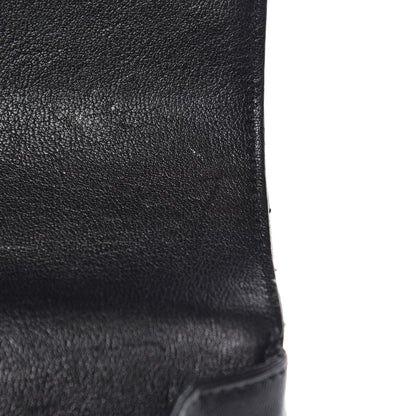 Saint Laurent Sheepskin Matelasse Chevron Monogram Medium College Bag Black 12 of 12