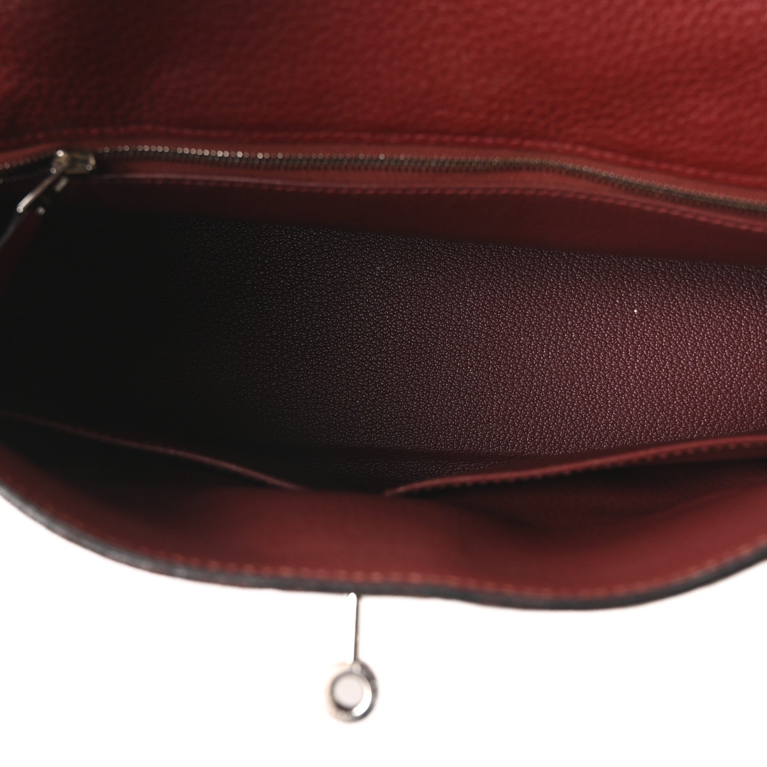 Hermes Taurillon Clemence Kelly Retourne 32 Rouge Grenat 5 of 10