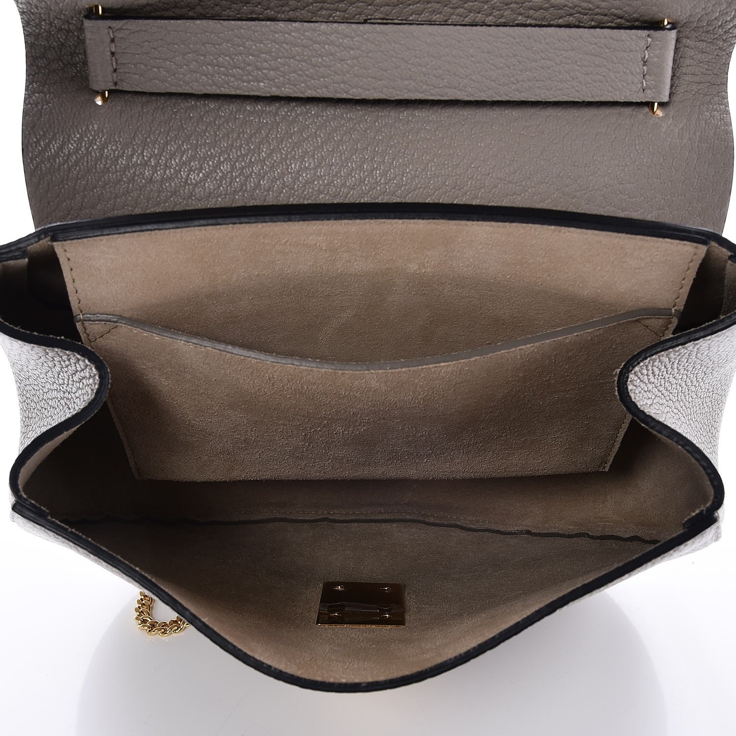 Chloe Grained Lambskin Drew Shoulder Bag Motty Grey 5 of 7