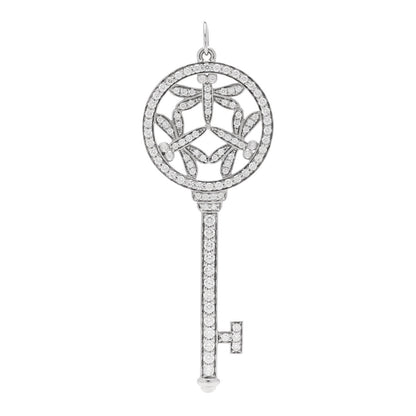 Tiffany Platinum Diamond Large Dragonfly Key Pendant 1 of 5