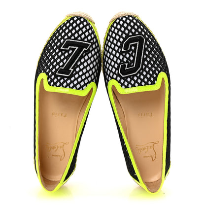 Christian Louboutin Neo Resille Patent Ivy Espapop Flat Espadrilles 35 White Black 2 of 8