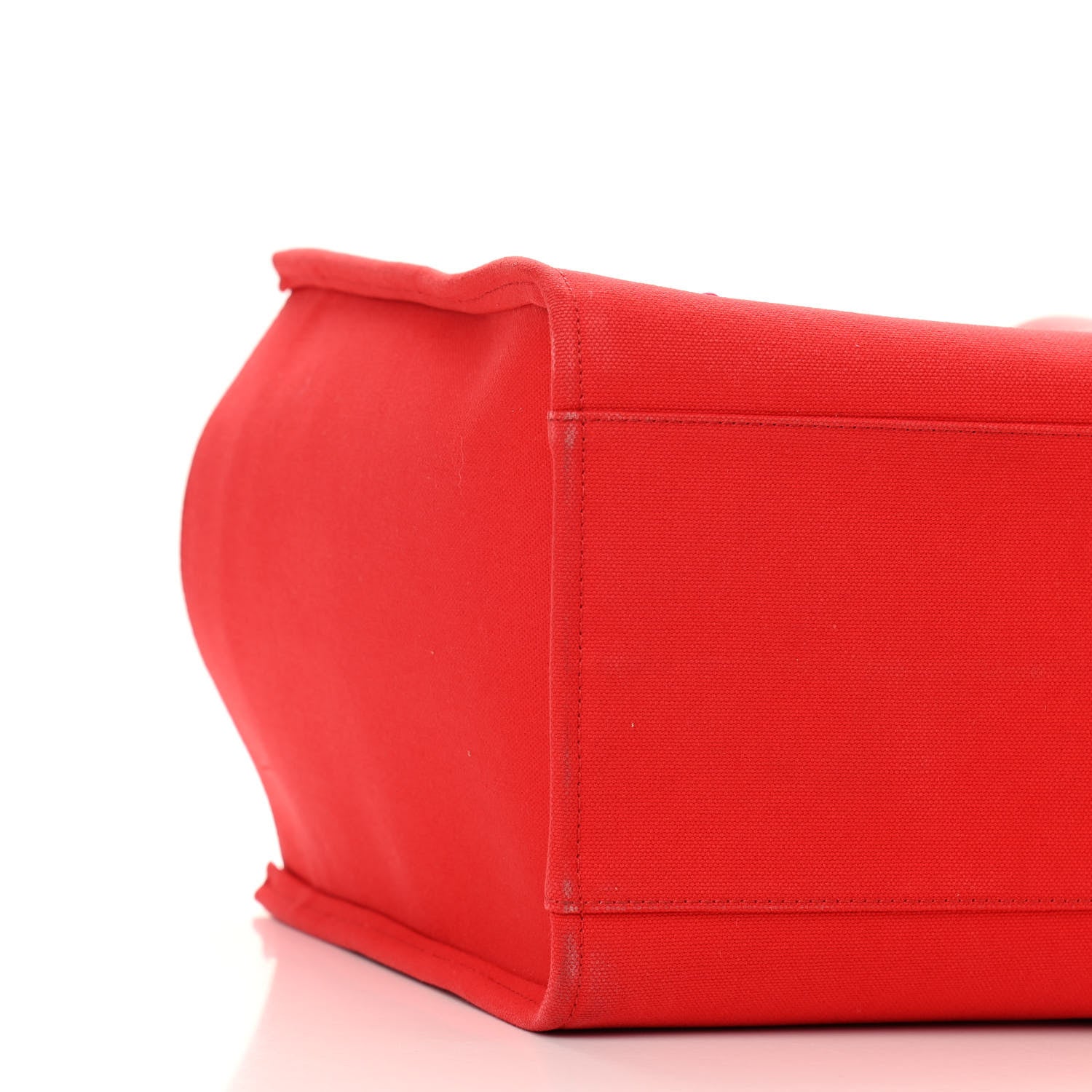 Versace Canvas Suppler Calfskin Cabas GV Signature Tote Red 8 of 9