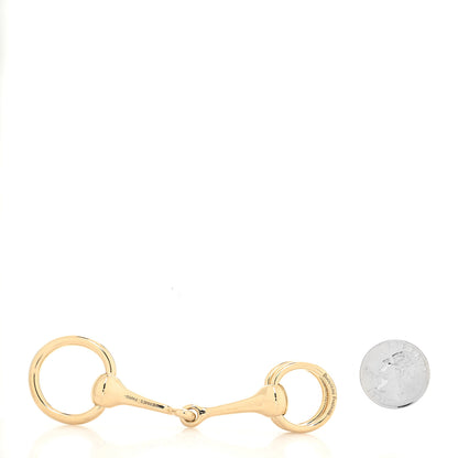 Hermes Permabrass Mors Scarf Ring Gold 2 of 5