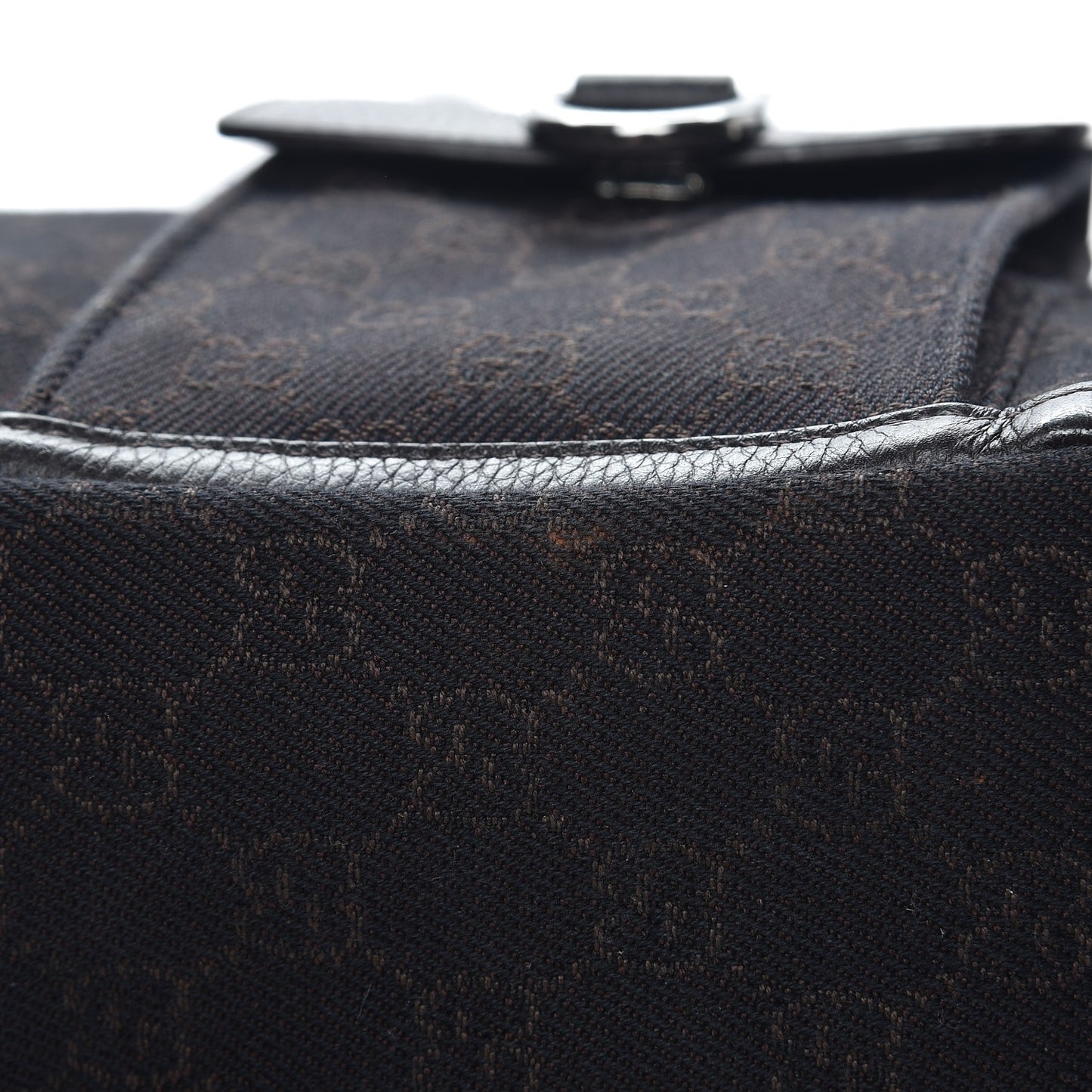 Monogram Abbey D Ring Tote Dark Brown