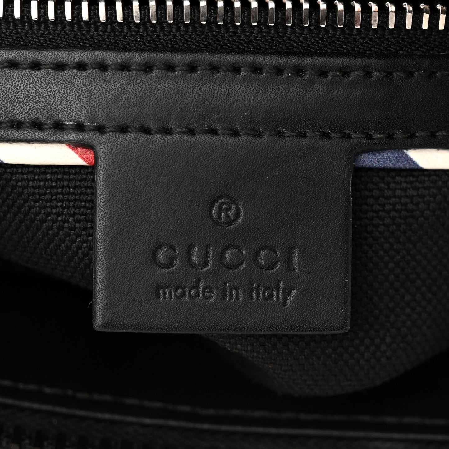 GG Supreme Monogram Night Courrier Flat Messenger Bag Black Multicolor