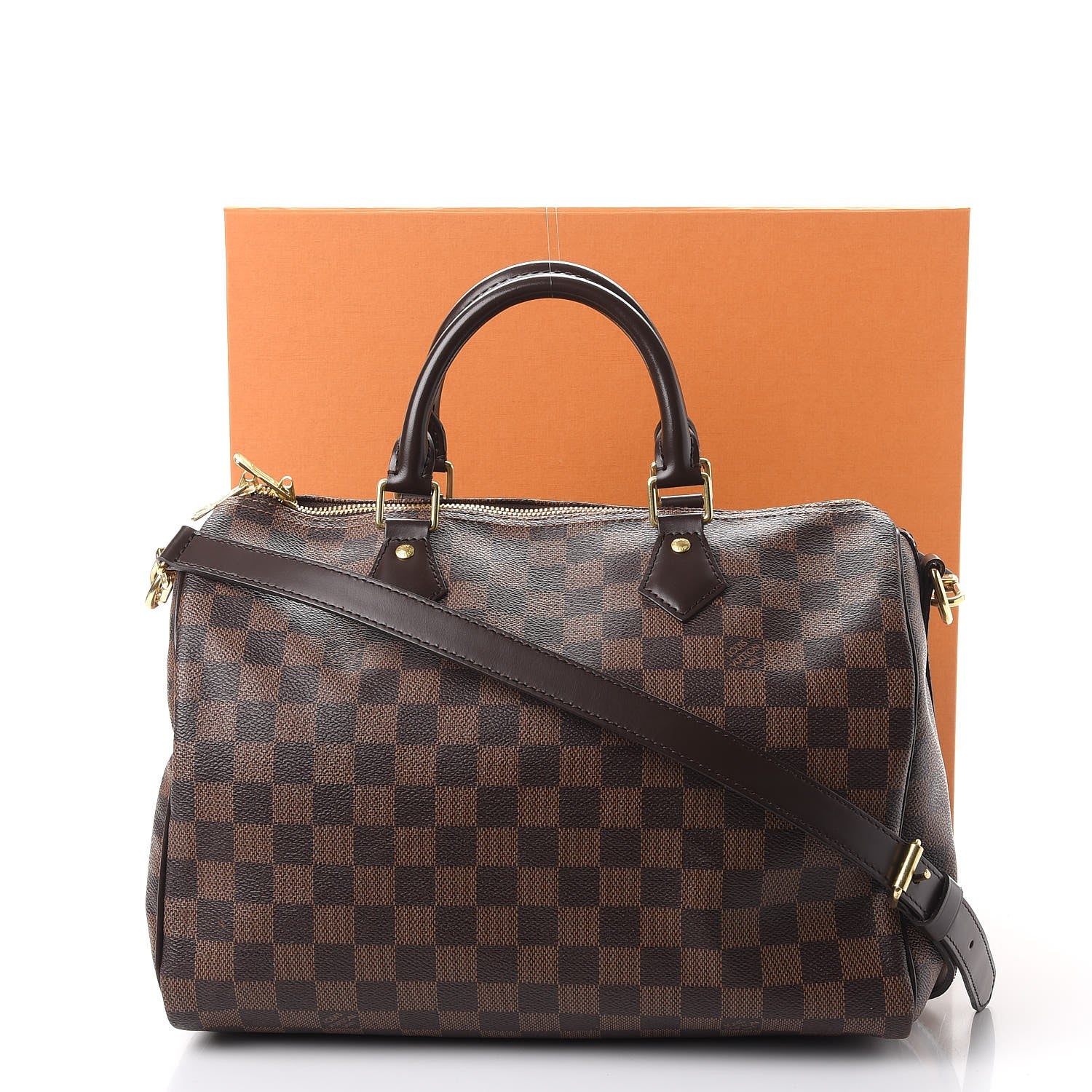 Louis Vuitton Damier Ebene Speedy Bandouliere 30 14 of 14