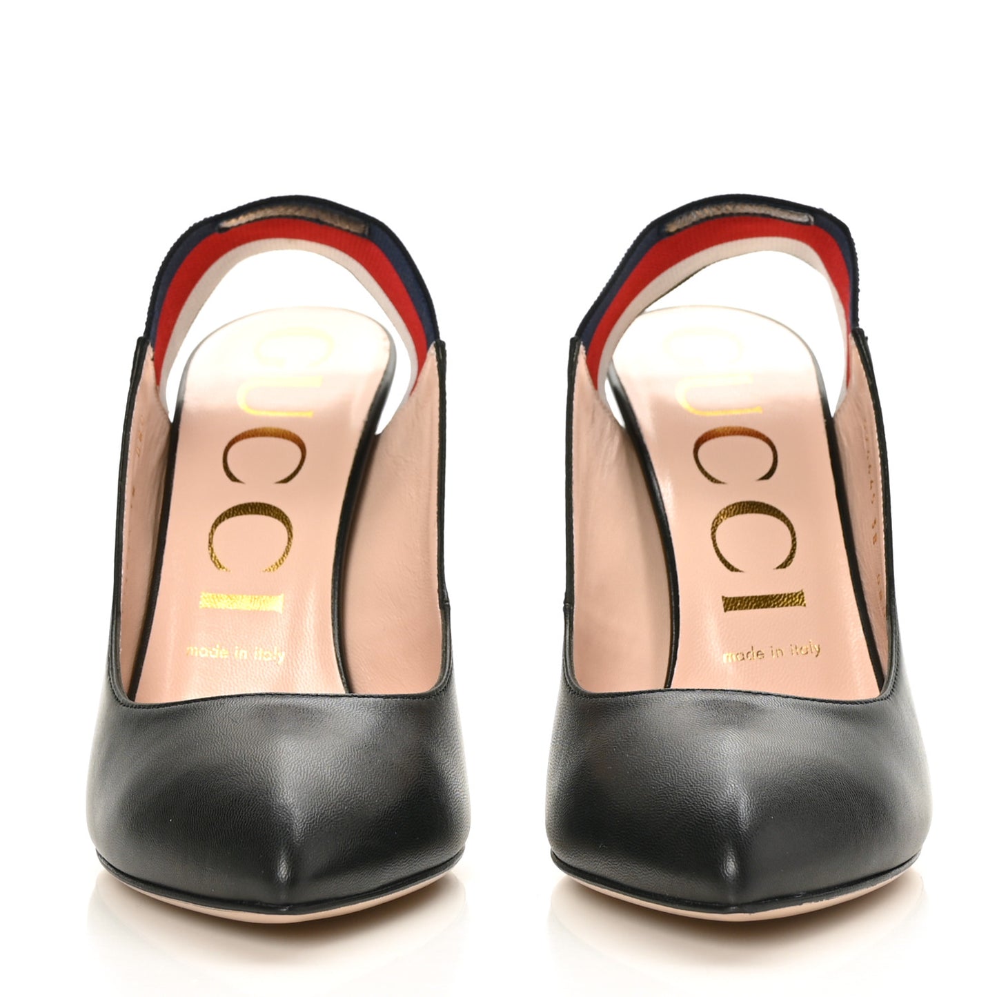 Malaga Kid Web Sylvie High Heel Slingback Pumps 38 Black