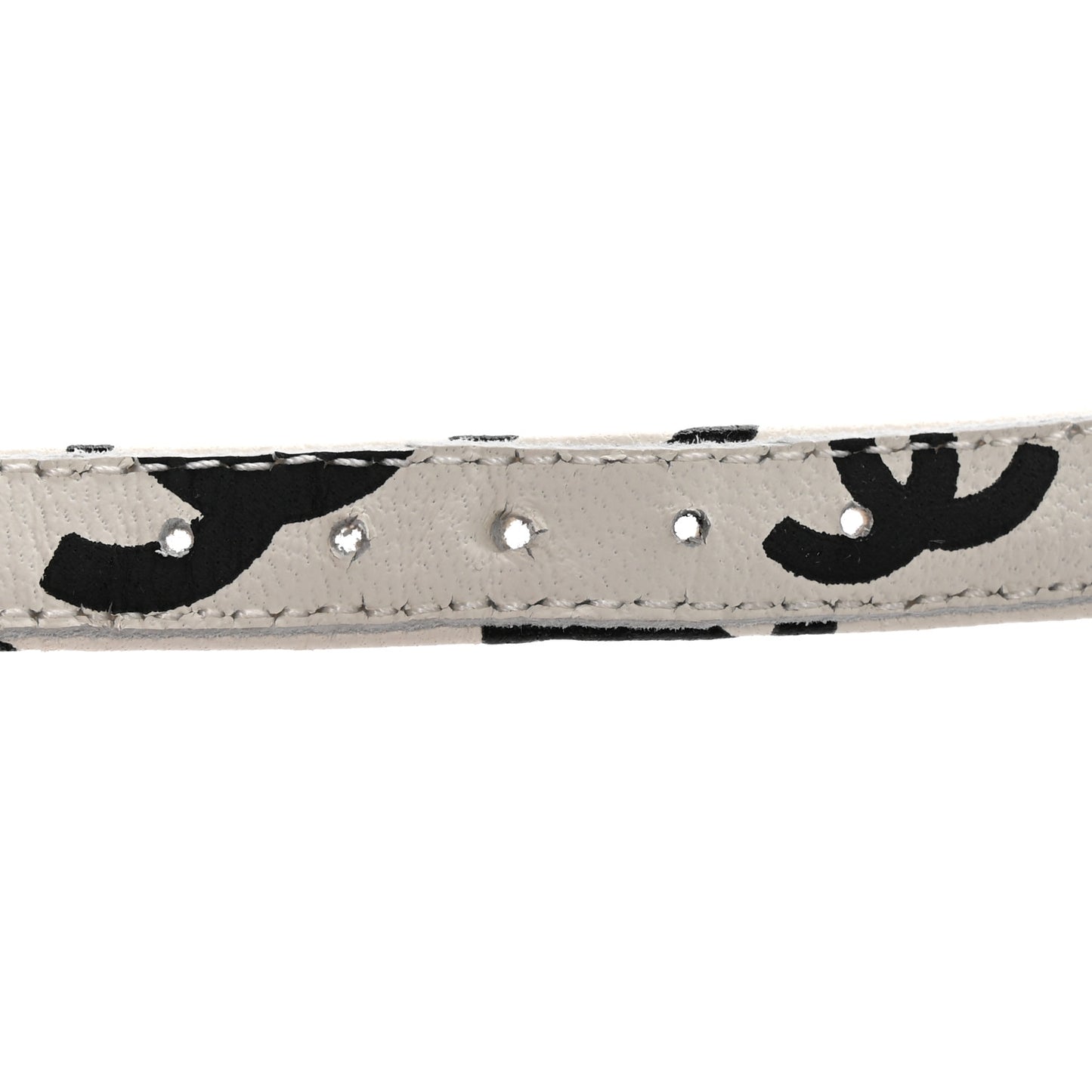 Printed Lambskin Coco Beach Sandals 39 White Black