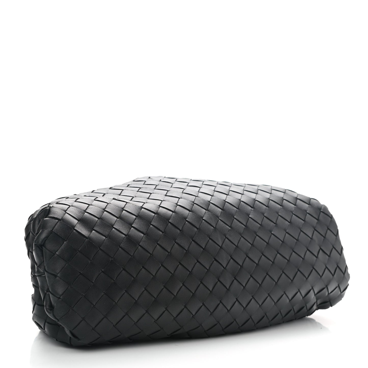 Nappa Maxi Intreccio The Pouch Oversized Clutch Black